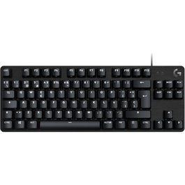 Logitech G413 TKL SE - Teclado Gaming Mecánico Táctil para PC, Interruptores Táctiles, Teclas PBT, Cubierta Aluminio, Retroiluminación LED Blanca, USB, Sin Teclado Numérico